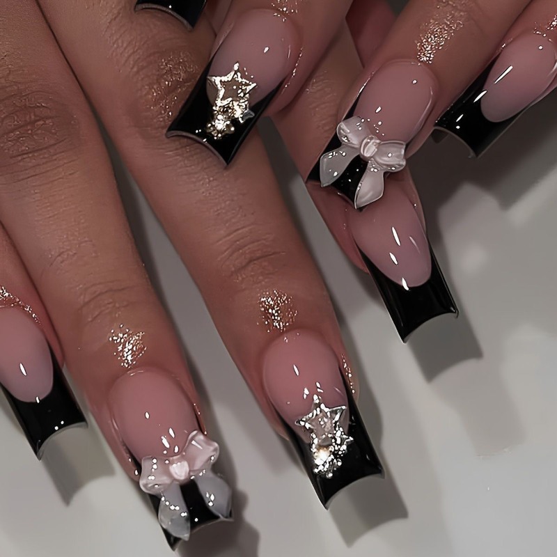 Nail Art Pink - 24 Unidades de Unhas Postiças de