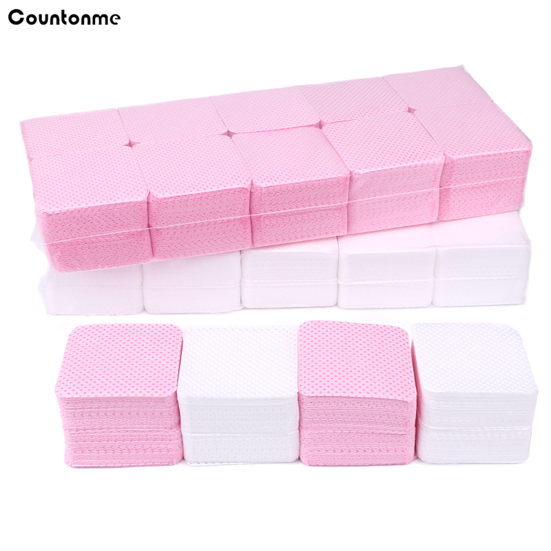 Nail Art Pink - 1000 pçs algodão unha polonês removedor