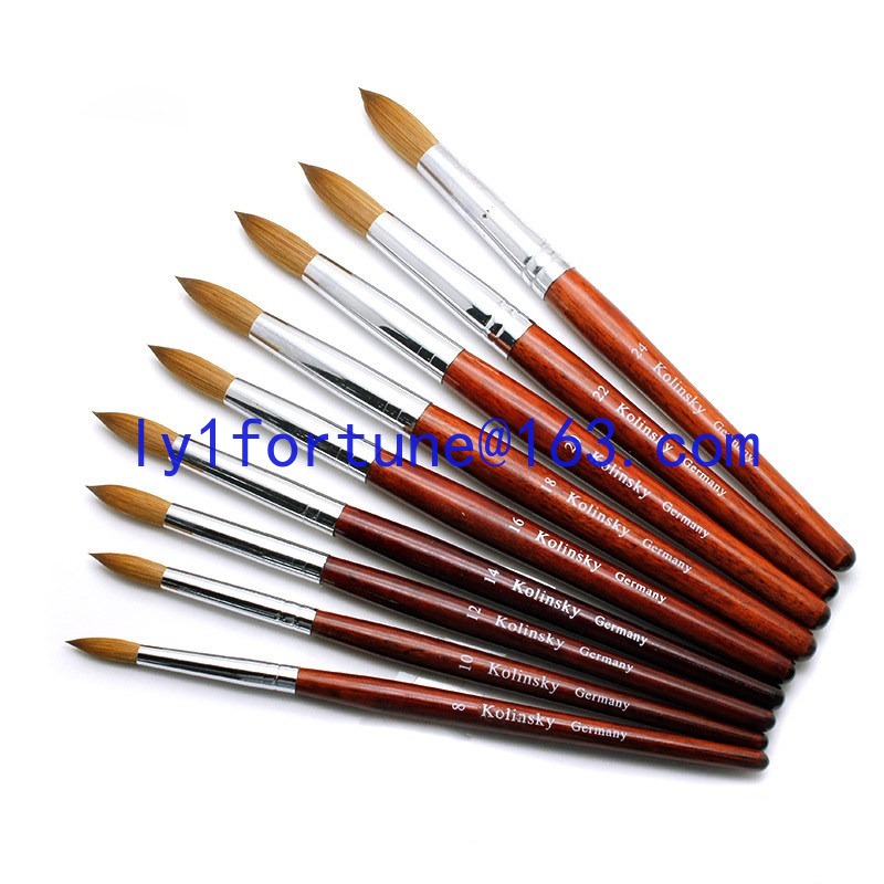 Nail Art Mahogany - Pincéis para Nail Art com Cabo