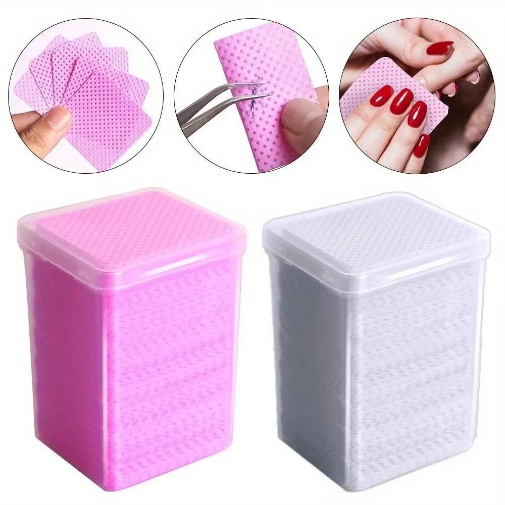 Nail Art Pink - 200 Unidades de Lenços Removedores de