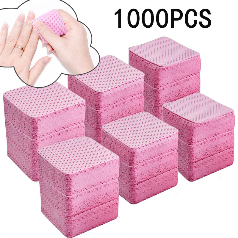 Nail Art Gel - 20/50/100/300/1000 pçs toalhetes de unhas sem