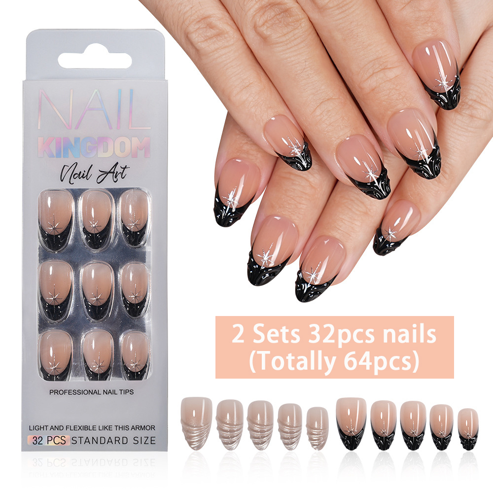 Nail Art Full Cat Eye - VITAGWX 64 Unidades de Unhas Postiças