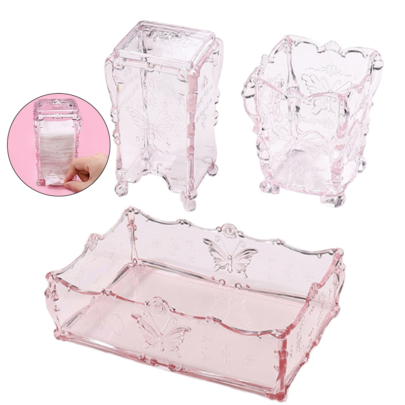 Nail Art Pink - Almofada de algodão caixa de armazenamento