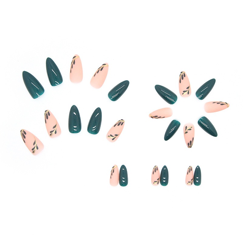 24p/set imprensa de amêndoa de - Nail Art Pink avaliação e preço