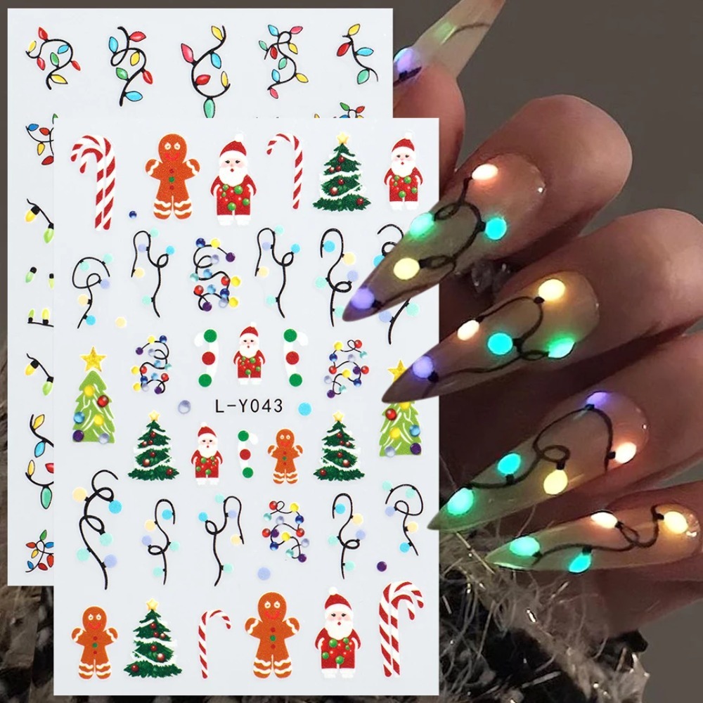 Lanternas luminosas natal arte - Nail Art For Men avaliação e preço