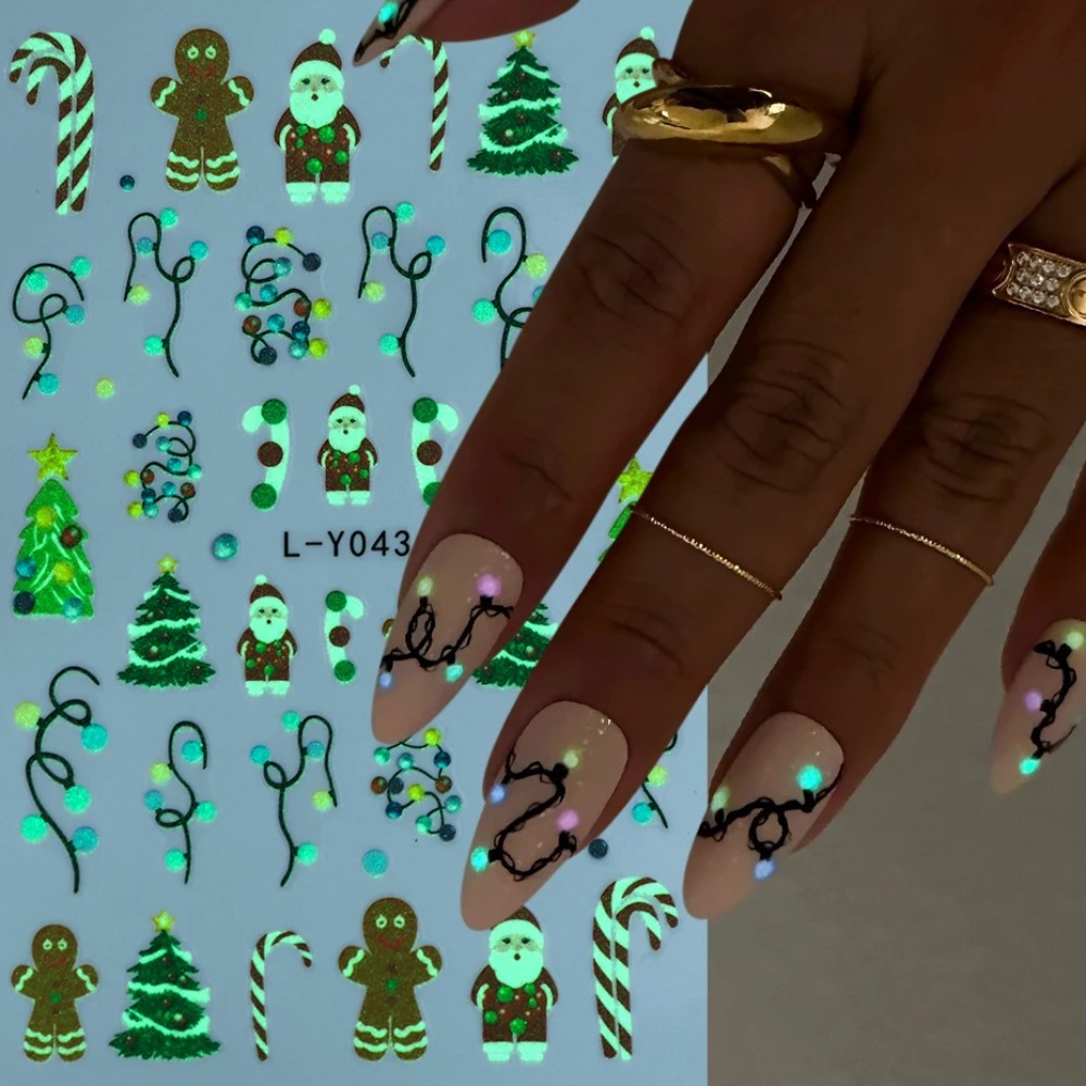Lanternas luminosas natal arte - Nail Art For Men avaliação e preço