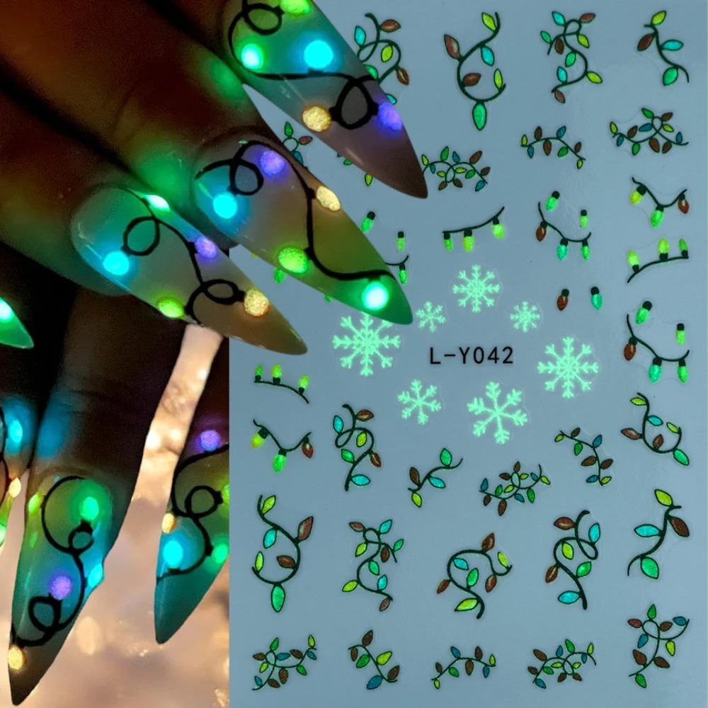 Lanternas luminosas natal arte - Nail Art For Men avaliação e preço