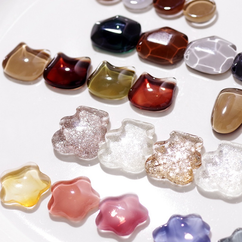 40 pçs de vidro transparente e - Nail Art Viral avaliação e preço