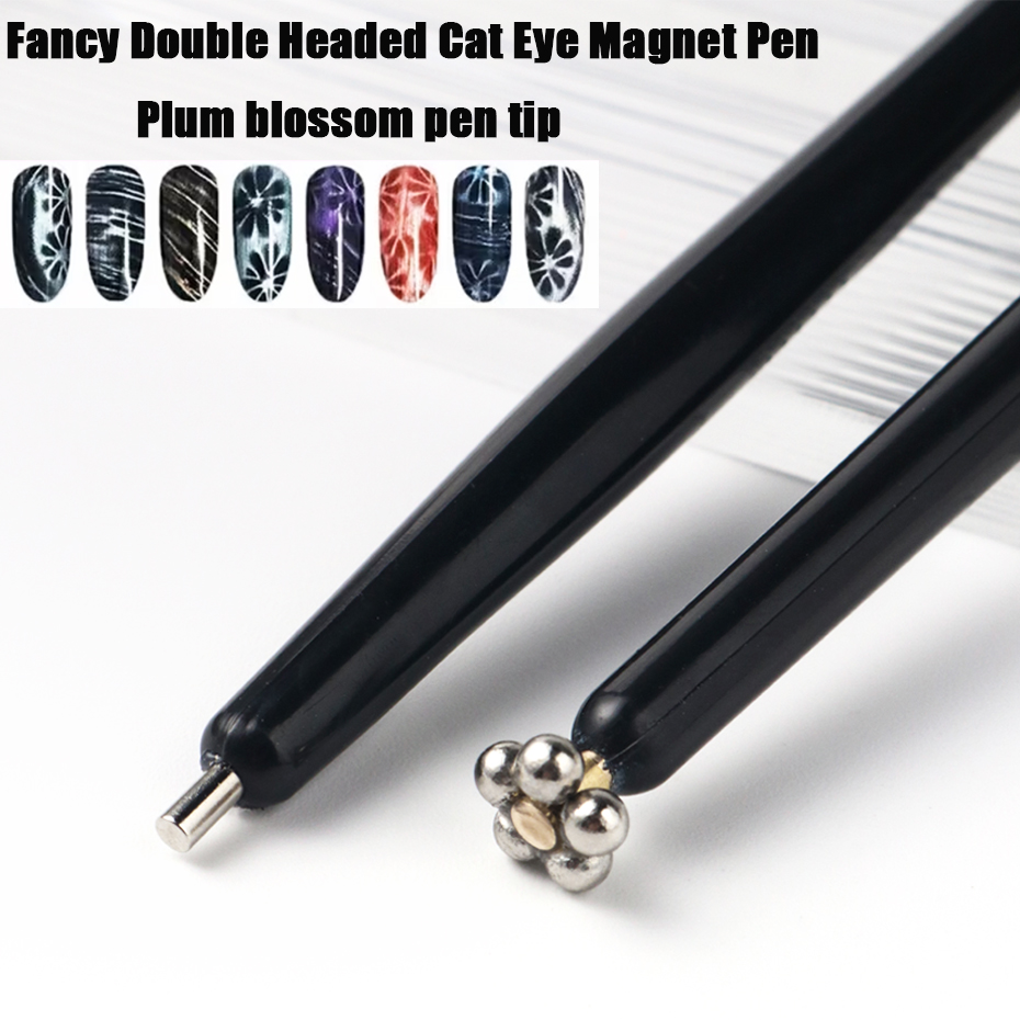 1/2 pçs fantasia dupla cabeça  - Nail Art Full Cat Eye avaliação e preço