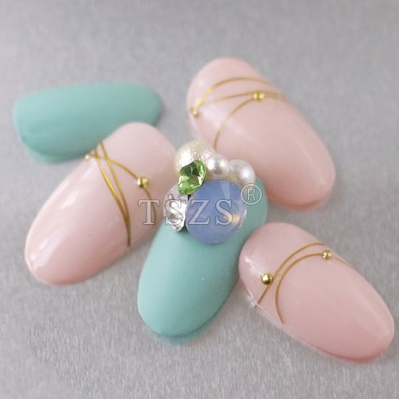 Tszs 200 pçs curto médio oval  - Nail Art Viral avaliação e preço