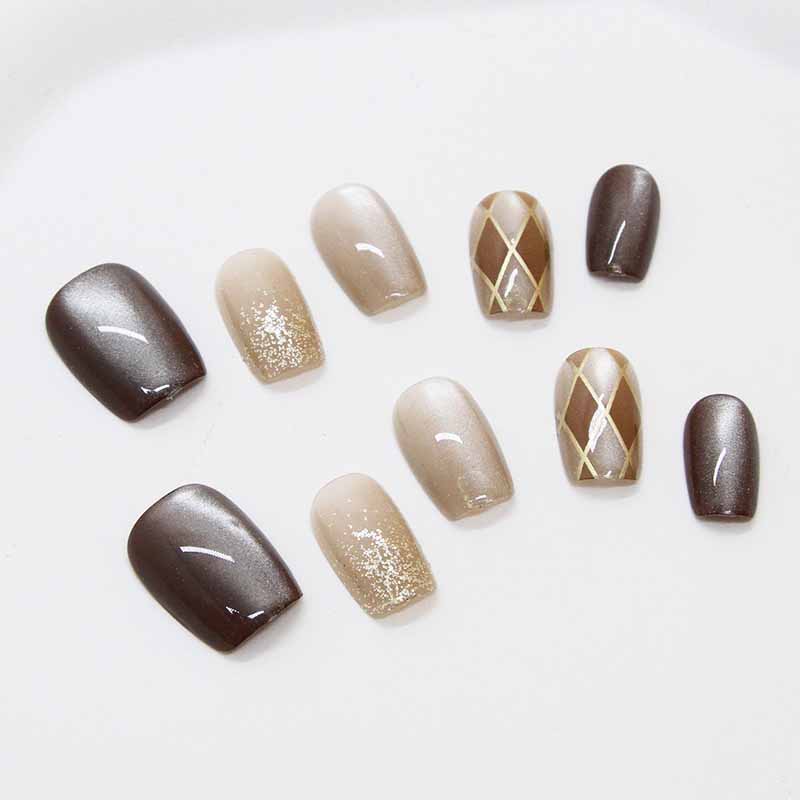 10 pçs feminino vinho tinto ar - Nail Art Red Wine Cat Eye avaliação e preço