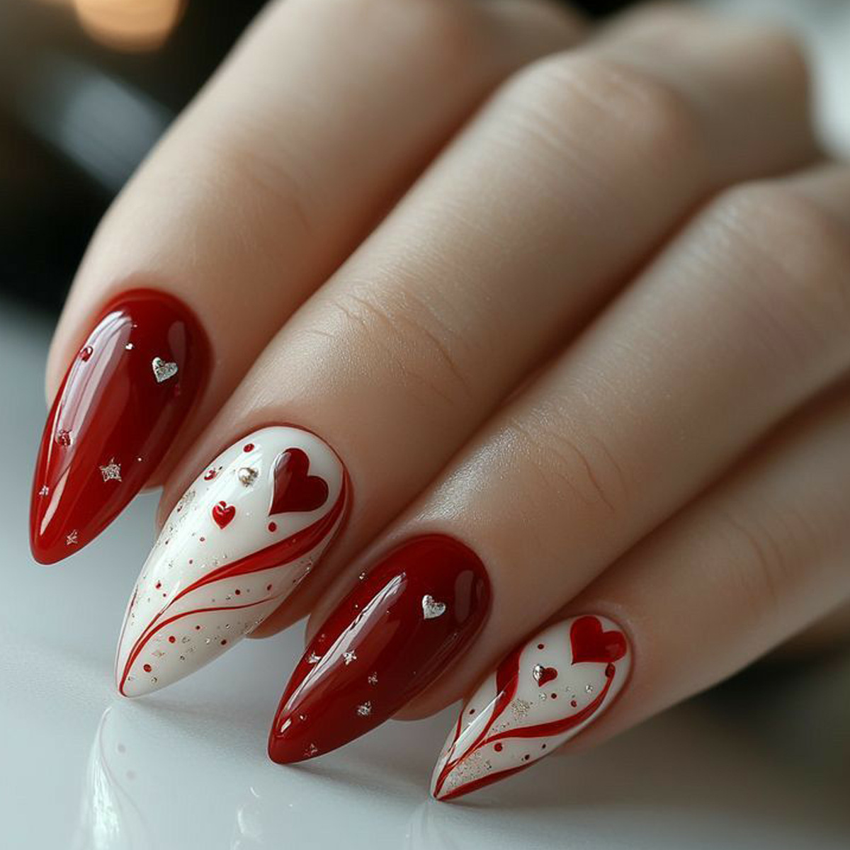 Unhas falsas médias curtas par - Nail Art Pink avaliação e preço