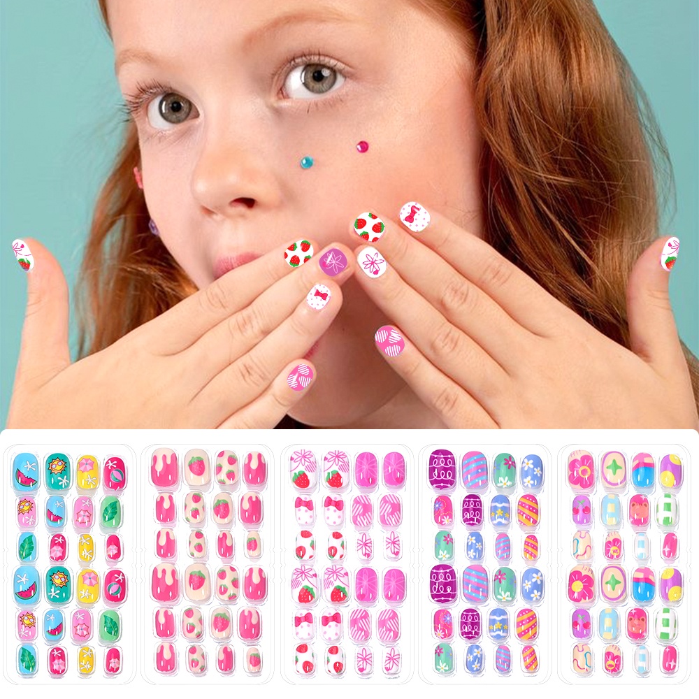 120 peças 5 conjunto de doces  - Nail Art Pink avaliação e preço