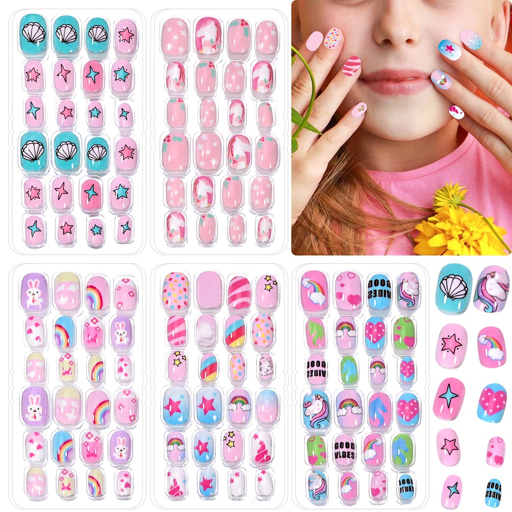 120 peças 5 conjunto de doces  - Nail Art Pink avaliação e preço