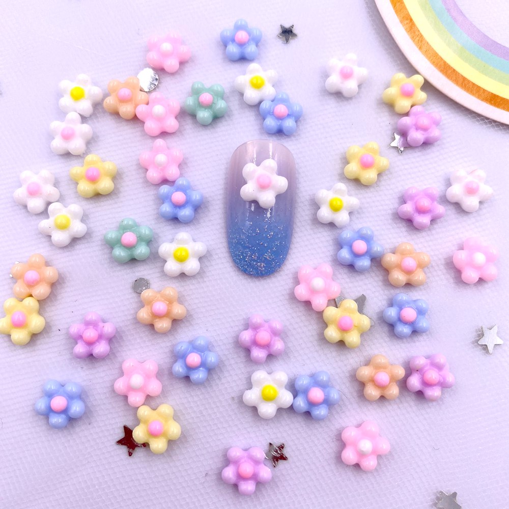 100 Peças de Gemas de Flor Min - Nail Art Xmas avaliação e preço